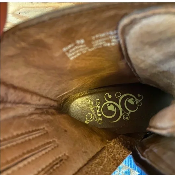 Dansko vintage chestnut brown leather lace- and zip-up Heeled granny Boots - Picture 8 of 10